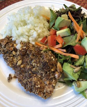 healthy meal from the nutritionist at grip center