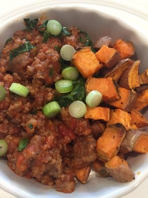 healthy meal from the nutritionist at grip center