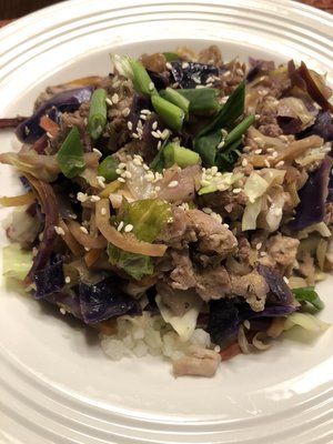 healthy meal from the nutritionist at grip center